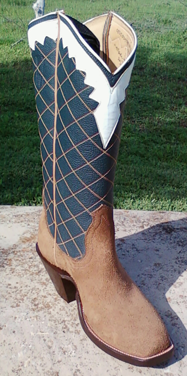 Custom Boots with Taos Collar by Buckaroo Custom Boots.